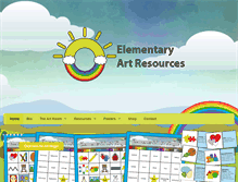 Tablet Screenshot of elementaryartresources.com